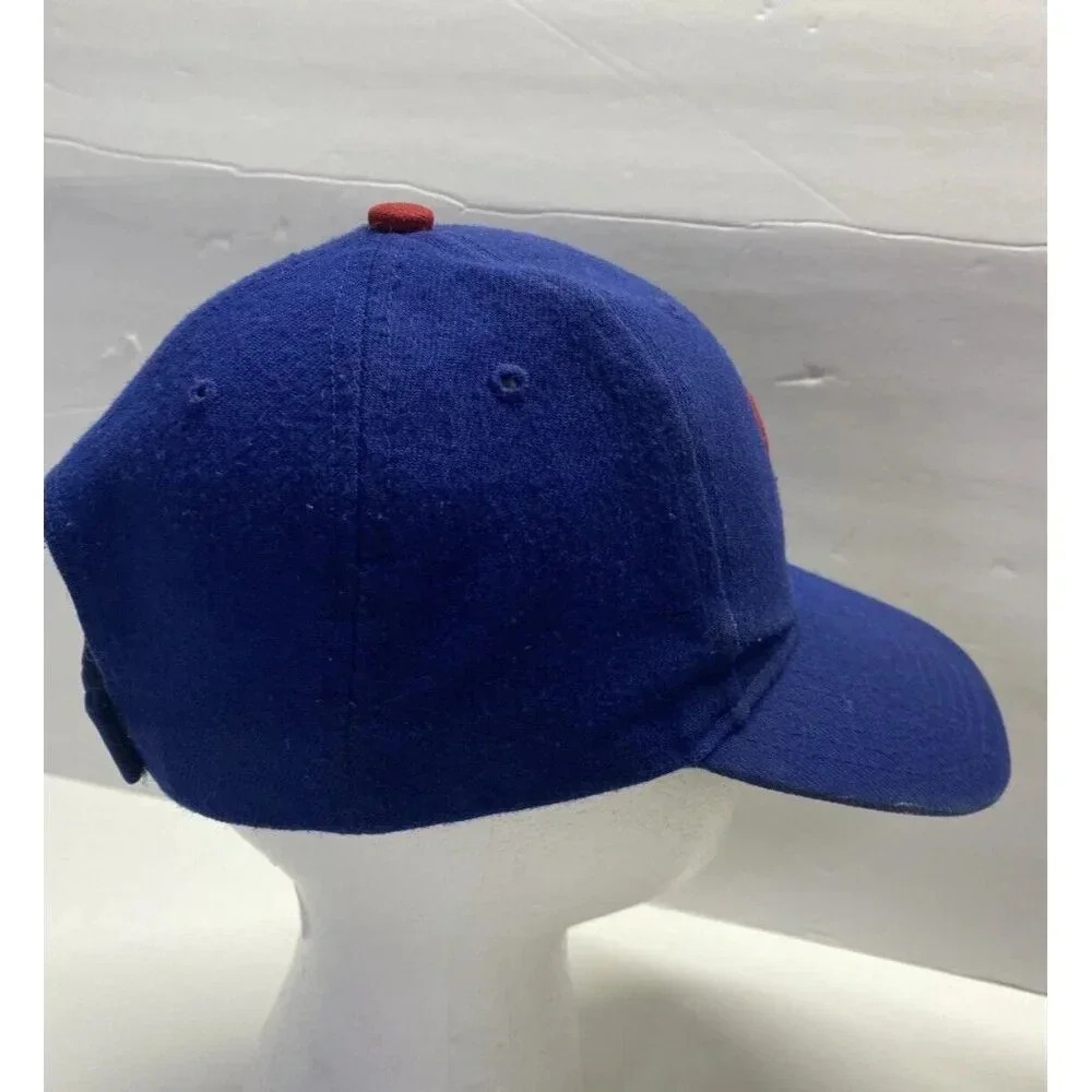 Chicago Cubs Wool Blend Blue Youth Hat Cap Adjustable MLB - Picture 5 of 7
